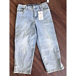 Gloria Vanderbilt Amanda Women's Capri High-Rise Jeans Melbourne Light Wash 6